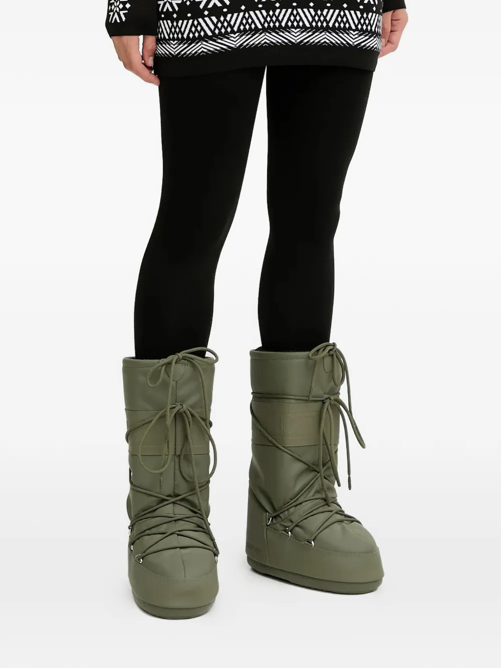 NEWLAND patterned leggings - Verde