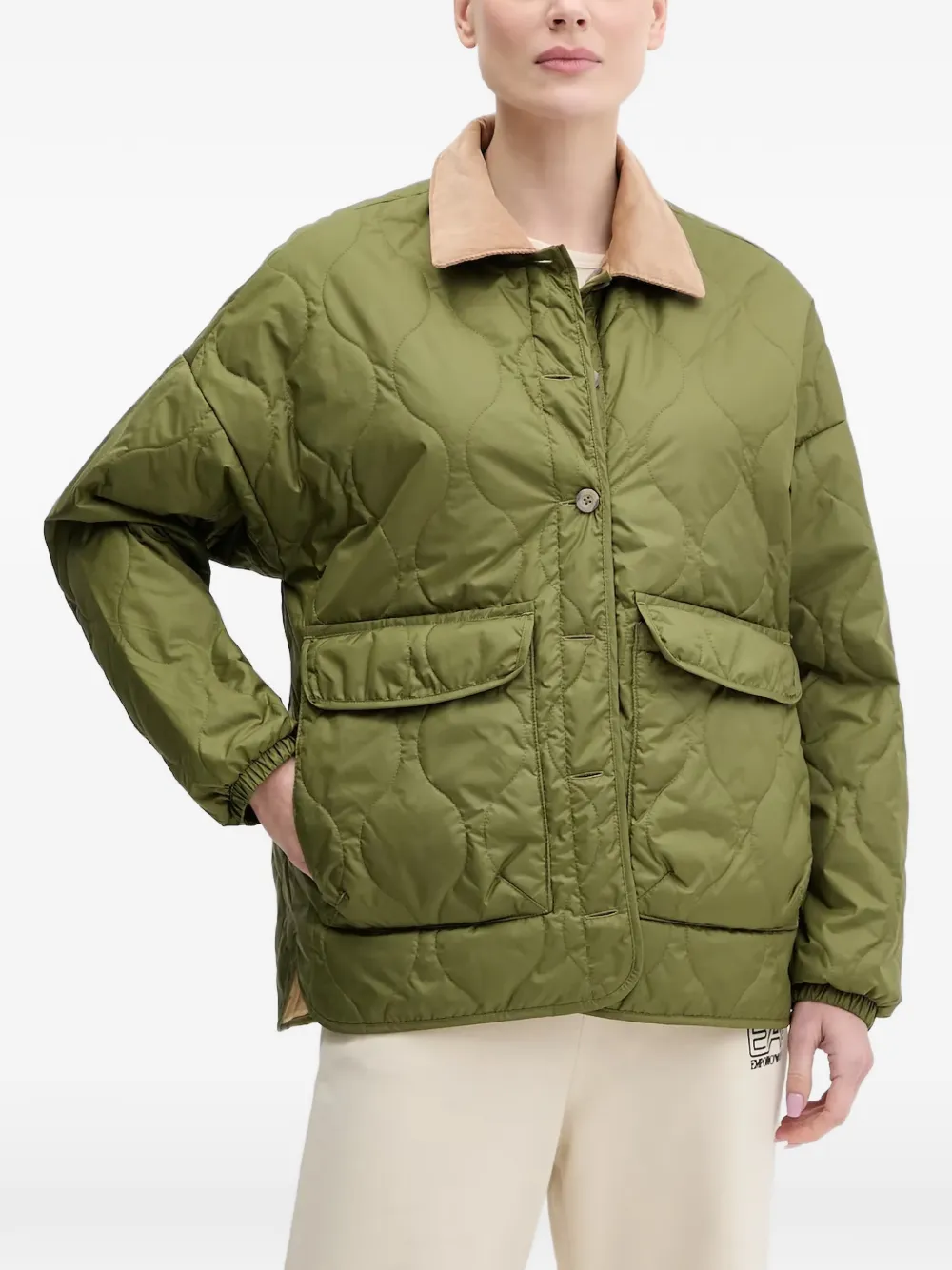 Napapijri Secret quilted jacket - Grün