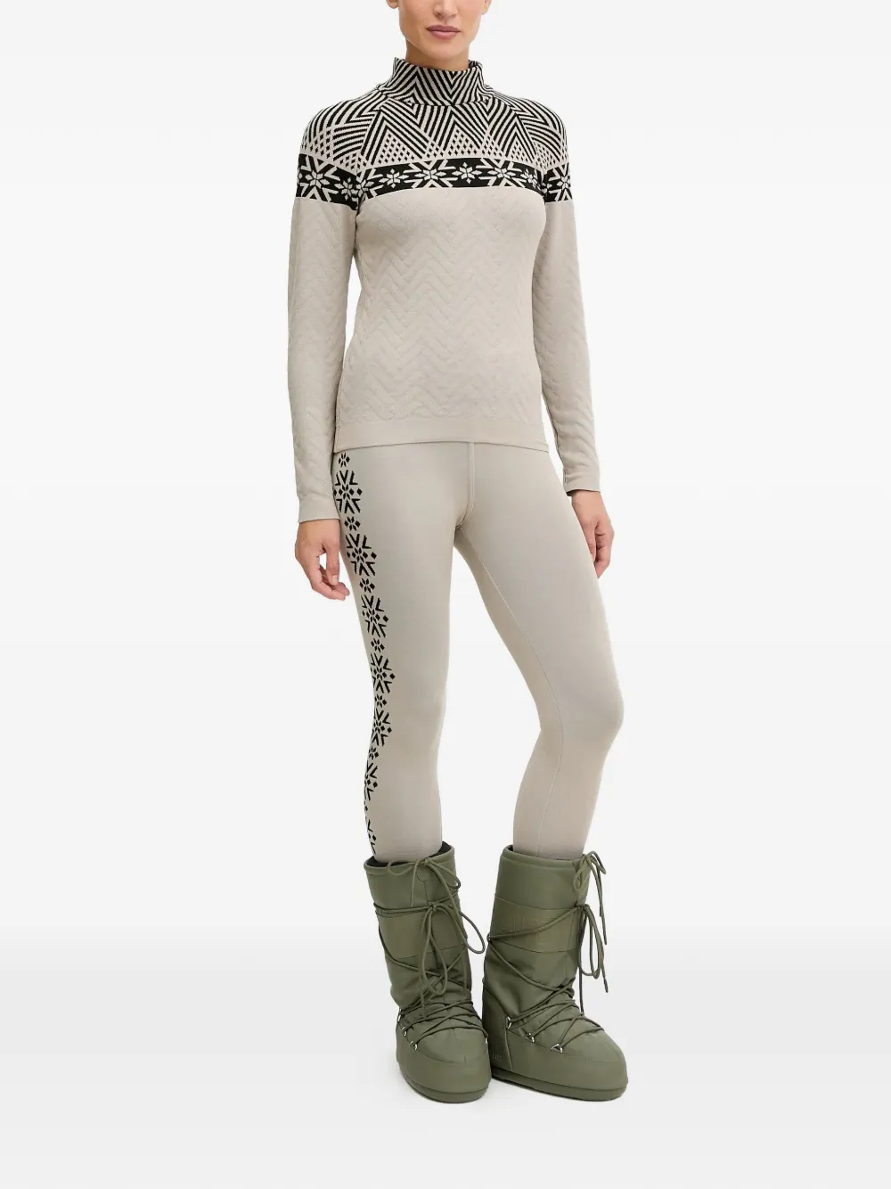Snowflake Print Leggings