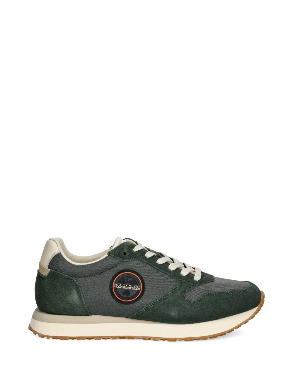 Napapijri Nova Logo-patch Sneakers In Green