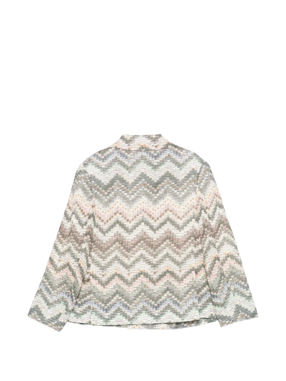  Missoni Kids Zigzag Double-breasted Blazer - Neutrals 