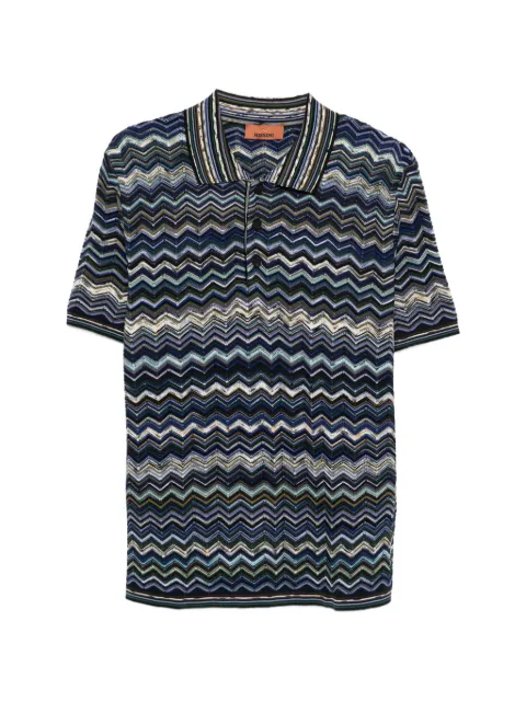 Missoni zigzag-pattern polo shirt