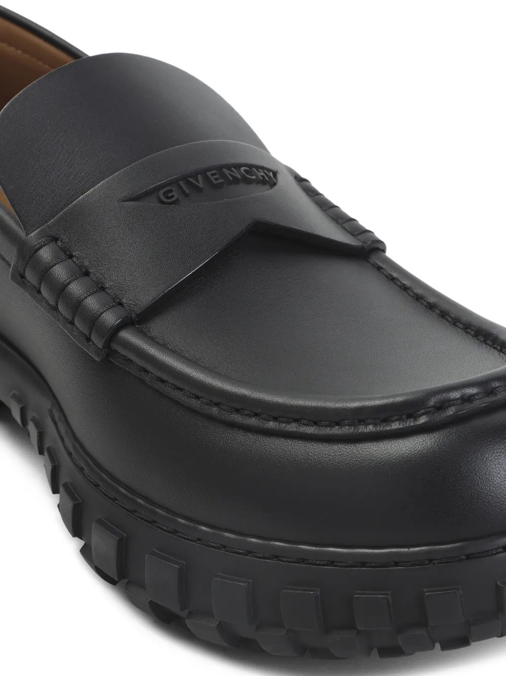 Givenchy Penny loafers met profielzool Zwart