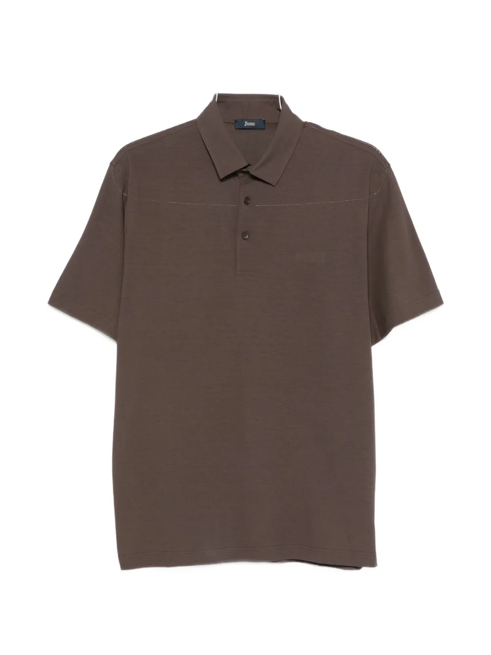 Herno button-up polo shirt - Marrone