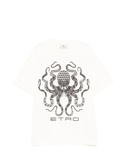 ETRO KIDS octopus-print T-shirt