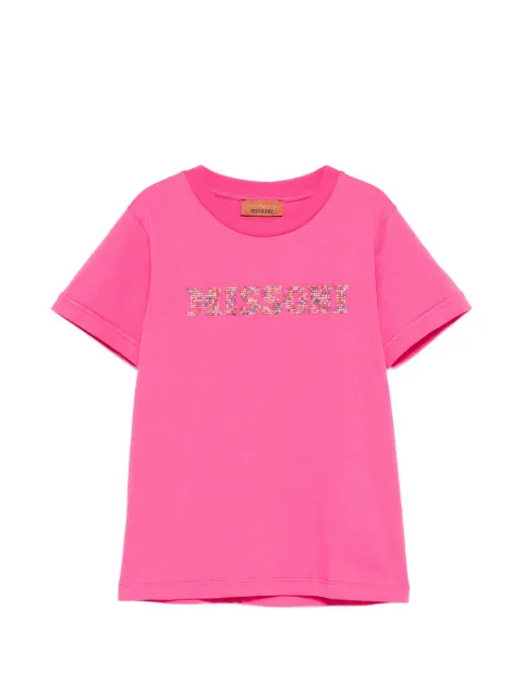 Missoni Kids T-shirt med udsmykning