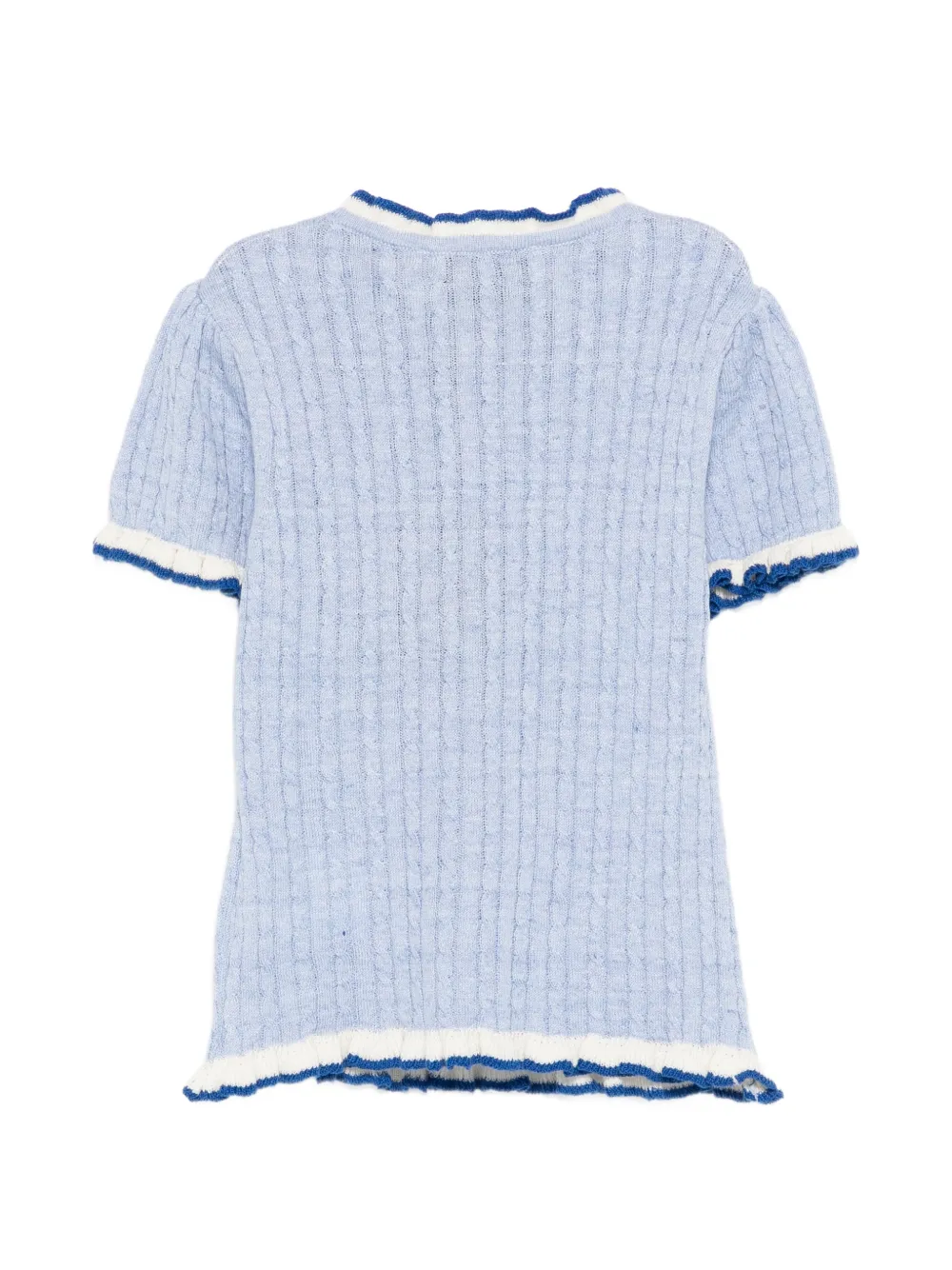 ETRO KIDS T-shirt met geborduurd logo Blauw