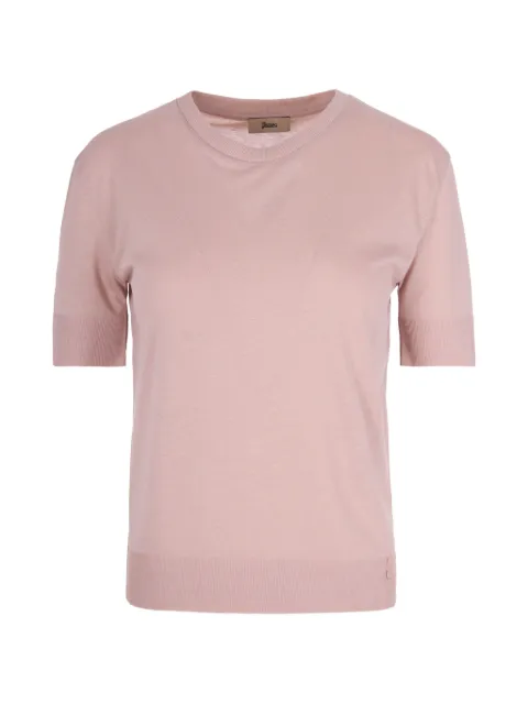 Herno ribbed-trim T-shirt