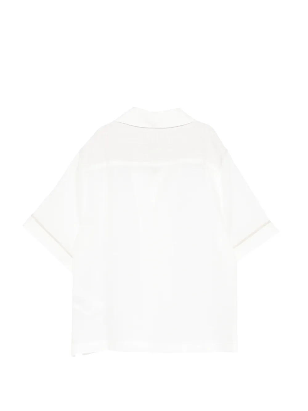  Eleventy Kids Top A Maniche Corte - Bianco 