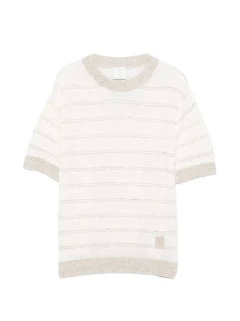Eleventy Kids striped crew-neck T-shirt