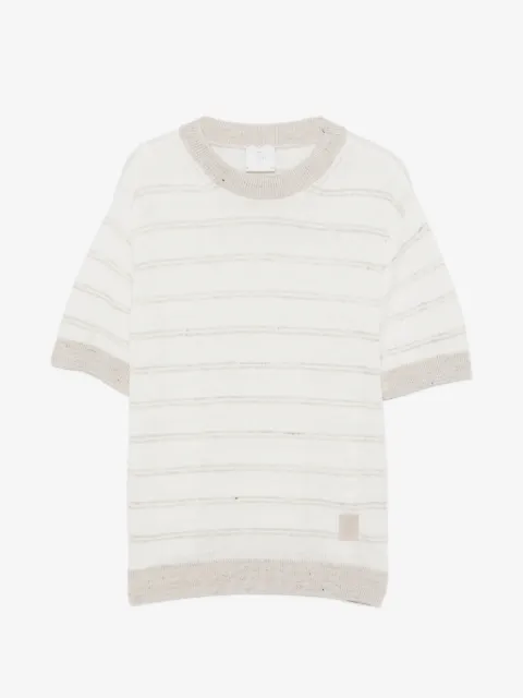 Eleventy Kids striped crew-neck T-shirt