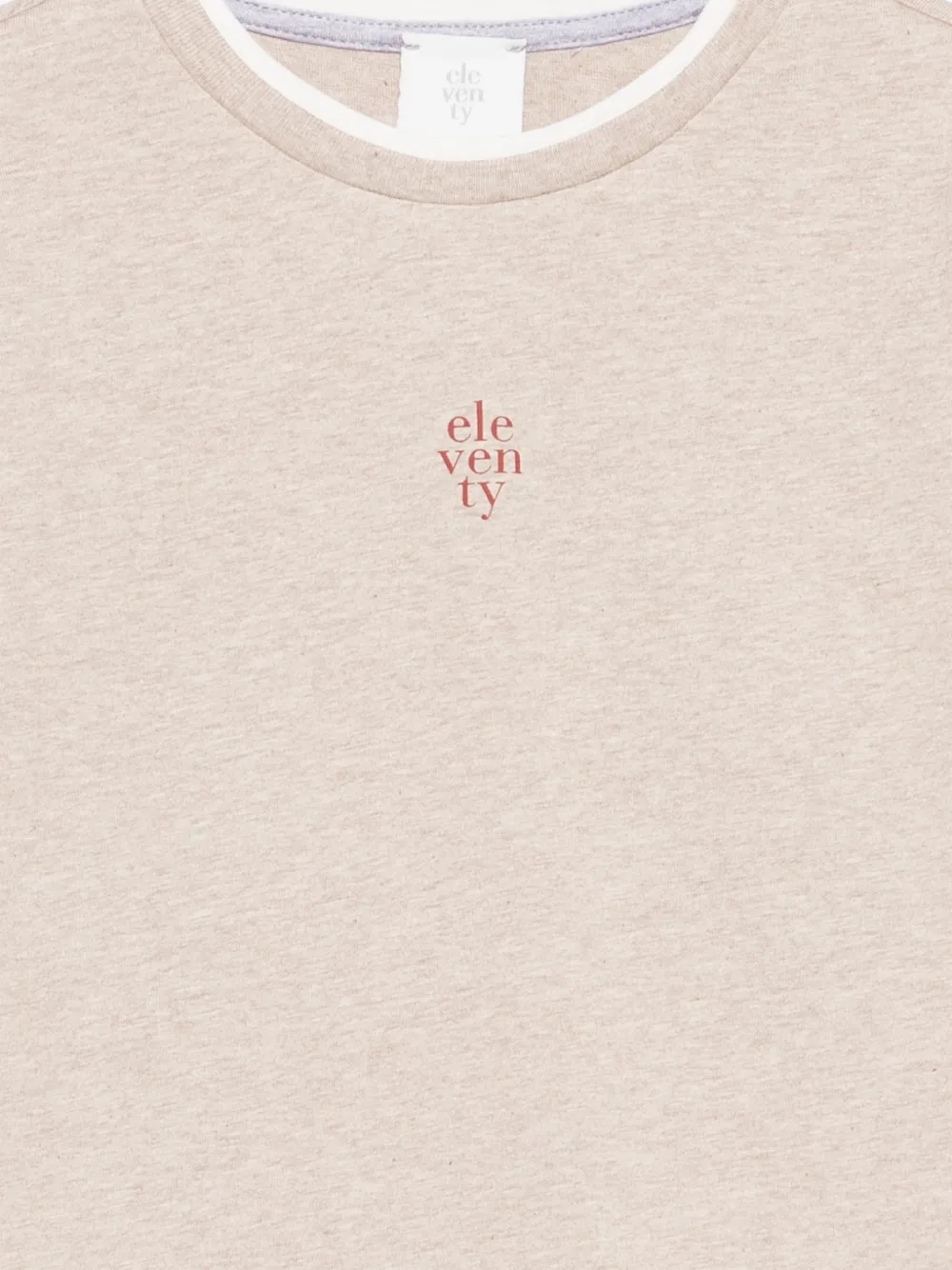  Eleventy Kids Layered T-shirt - Neutrals 