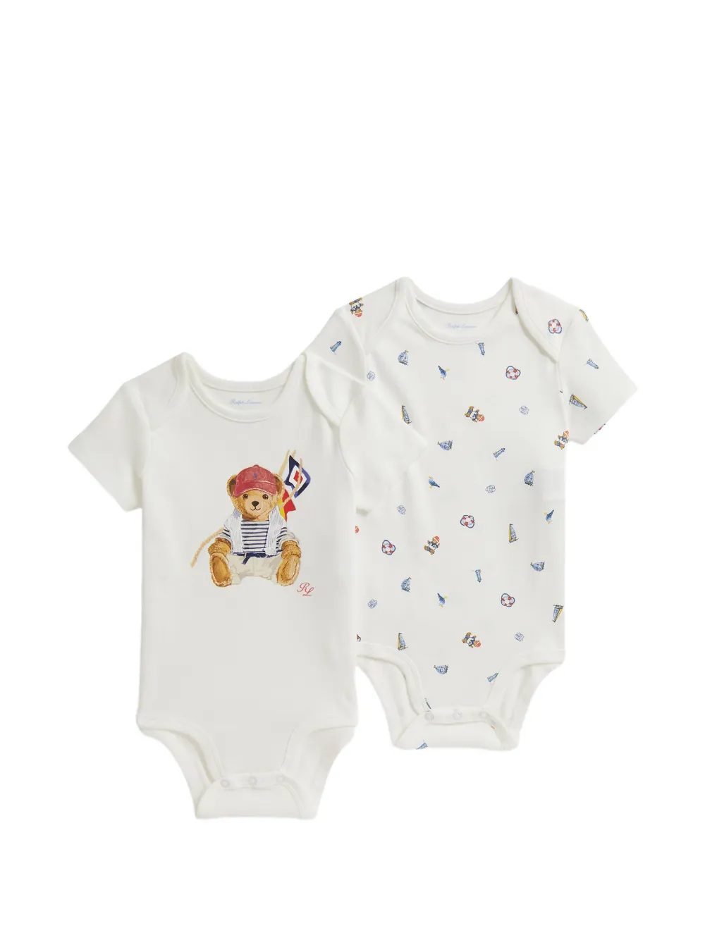 POLO RALPH LAUREN KIDS Tutina con stampa - Bianco