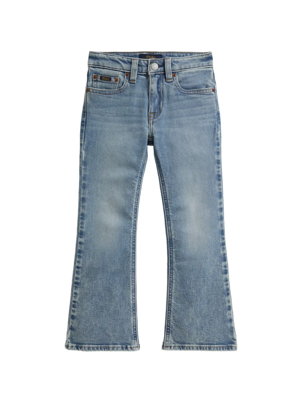 POLO RALPH LAUREN KIDS Jeans svasati con cinque tasche - Blu