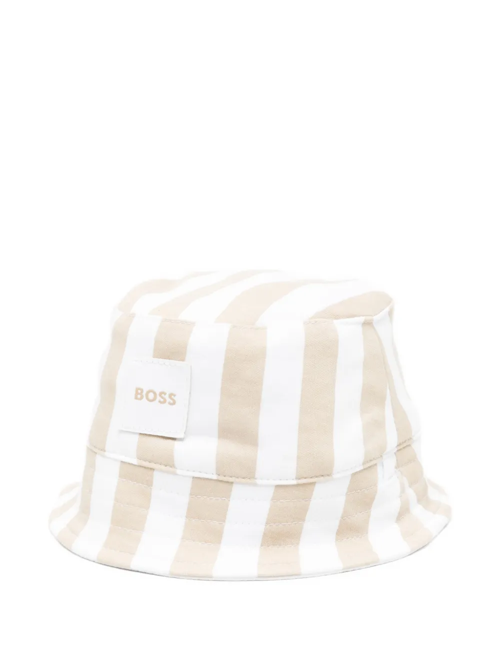 BOSS striped-detail bucket hat - Toni neutri
