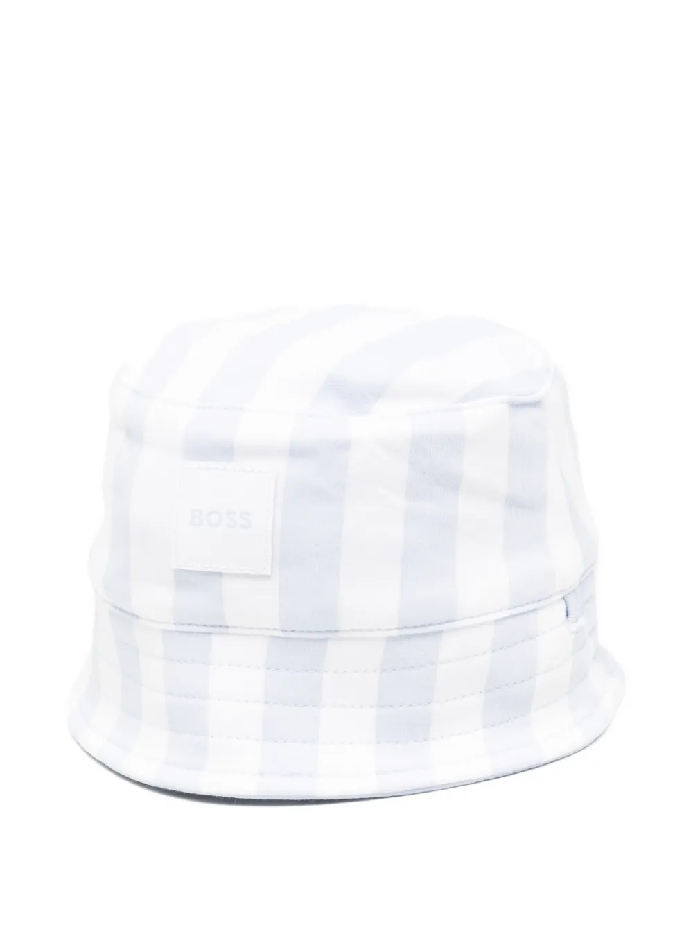 BOSS striped hat - Bianco