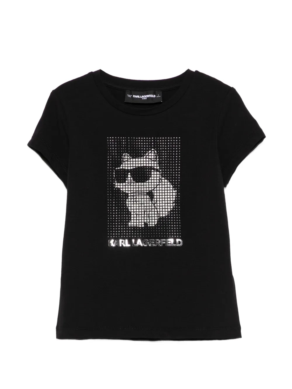 Karl Lagerfeld Kids embellished short-sleeve T-shirt - Nero