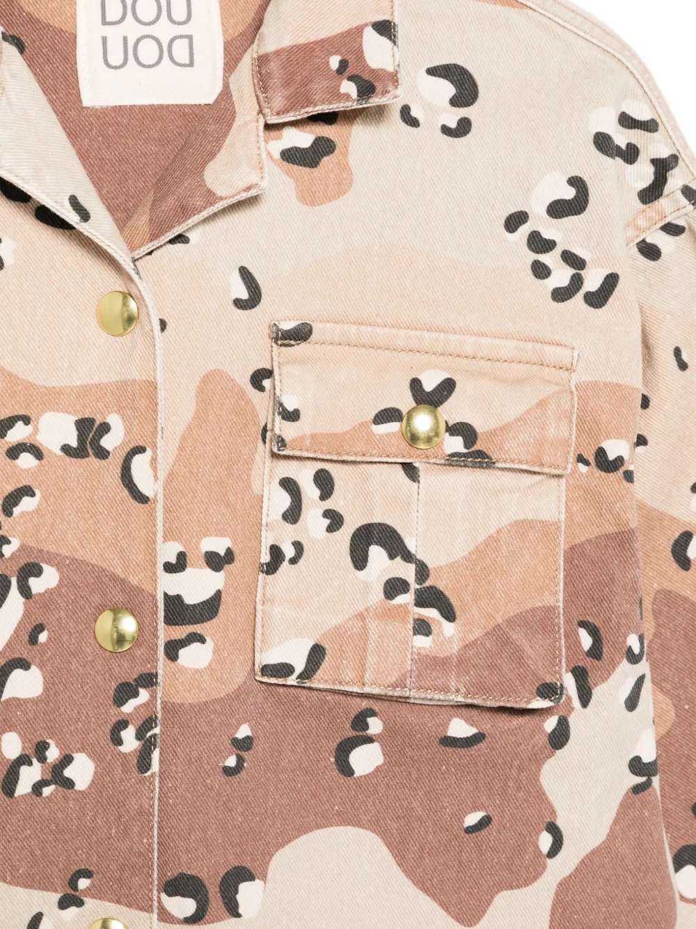 Button-Up Pocket Camouflage Jacket