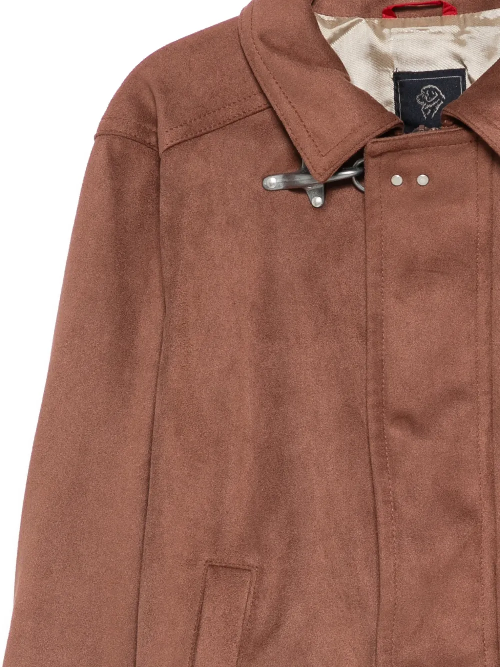  Fay Kids Toggle Pocket Jacket - Brown 