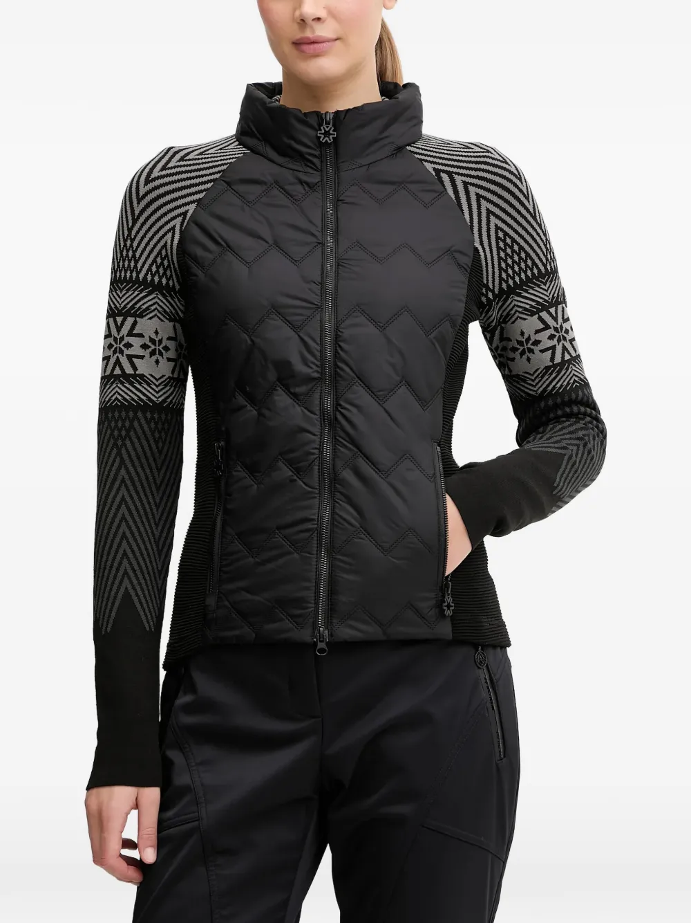 NEWLAND quilted patterned jacket - Schwarz