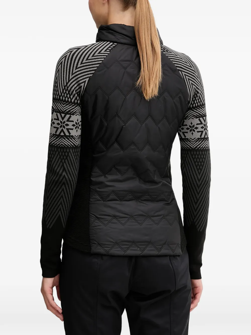  Newland Quilted Patterned Jacket - Black 