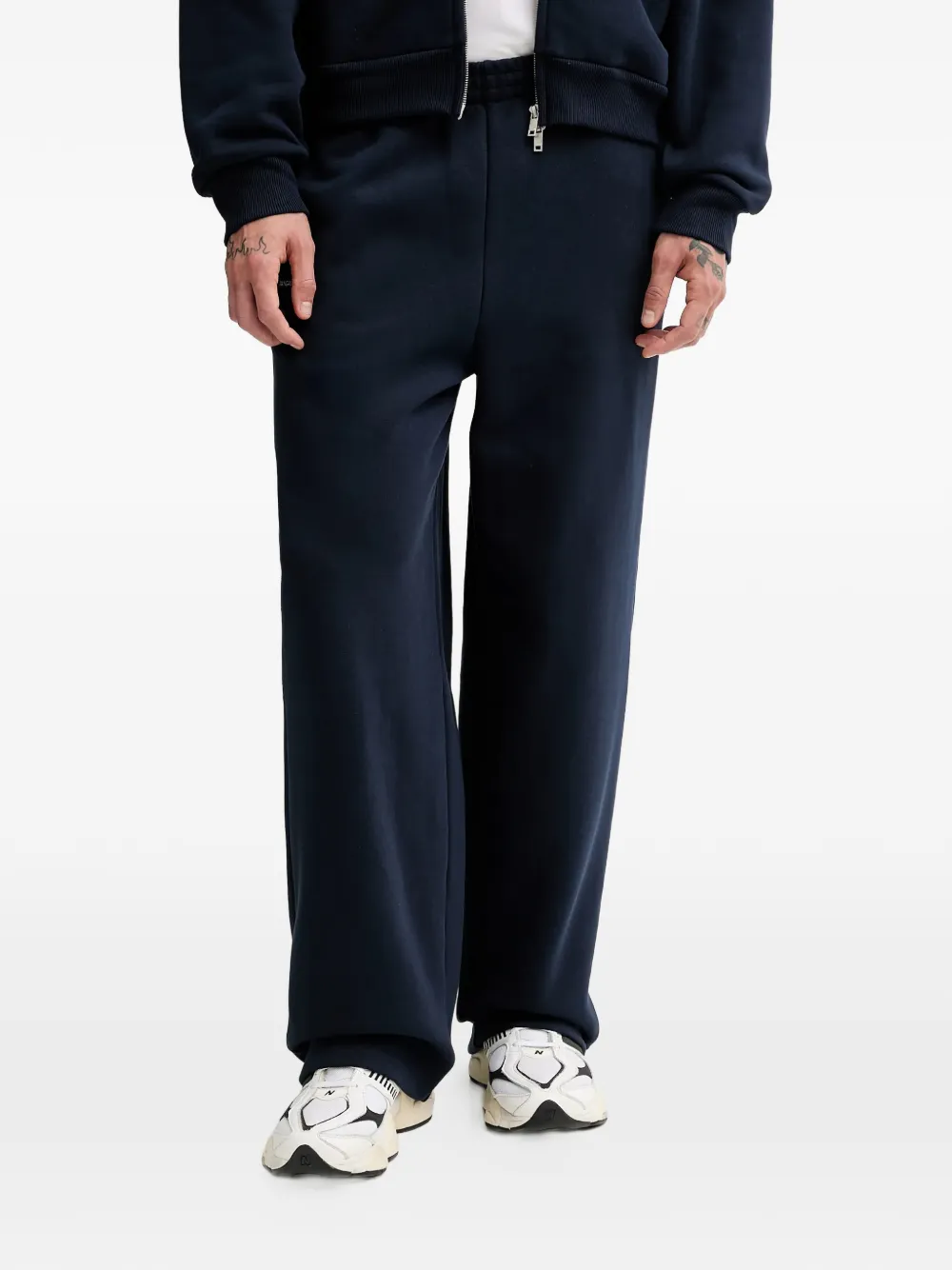 Pangaia elasticated track pants - Blu