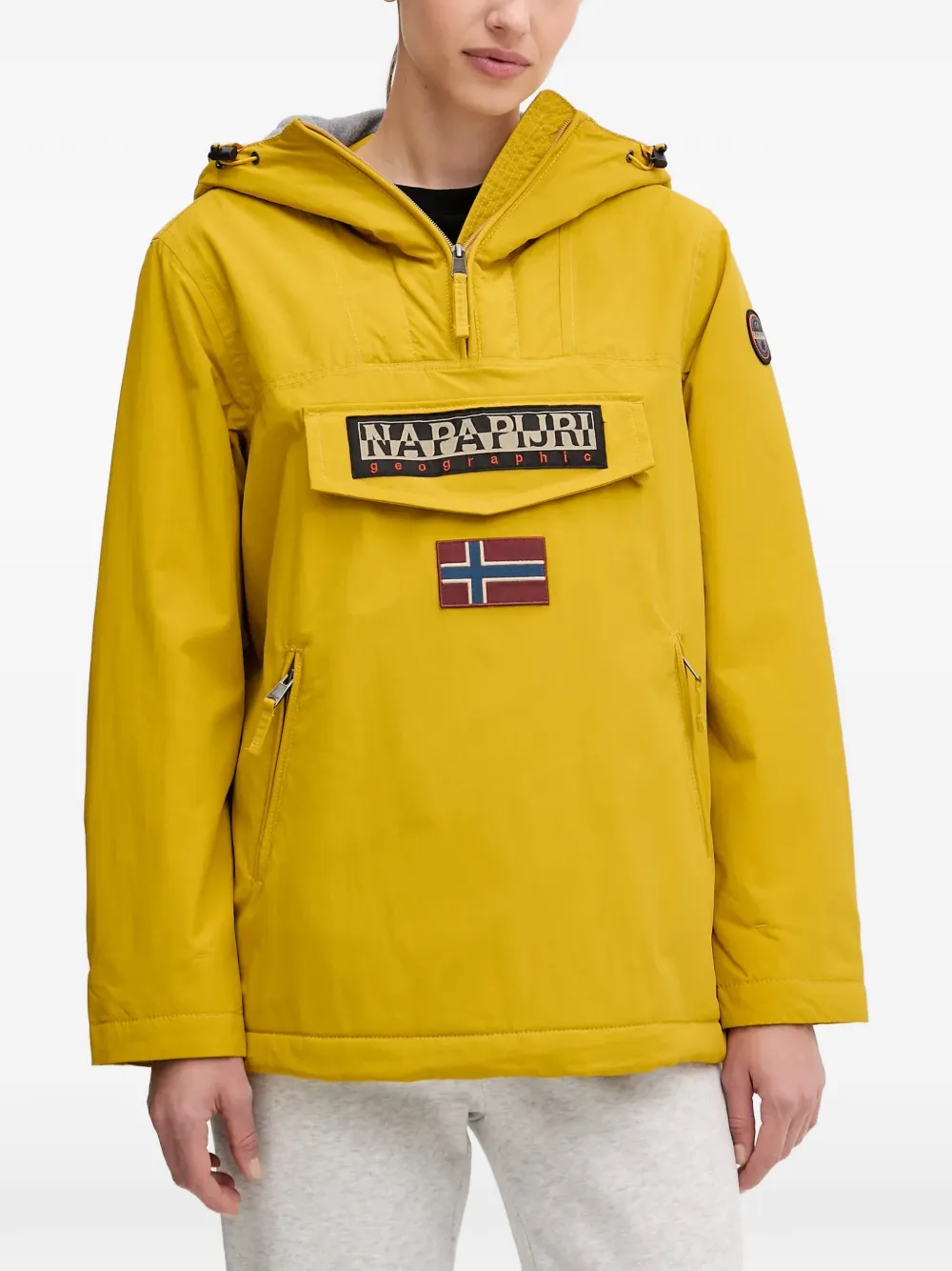 Napapijri logo hoodie - Giallo