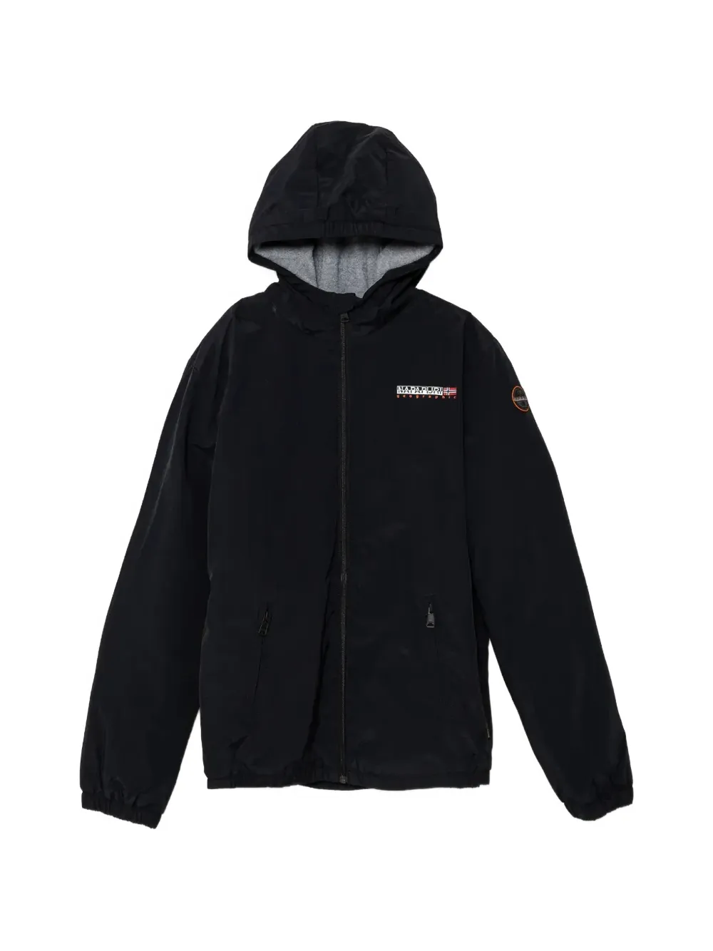 Napapijri Kids Giacca con cappuccio e logo - Nero