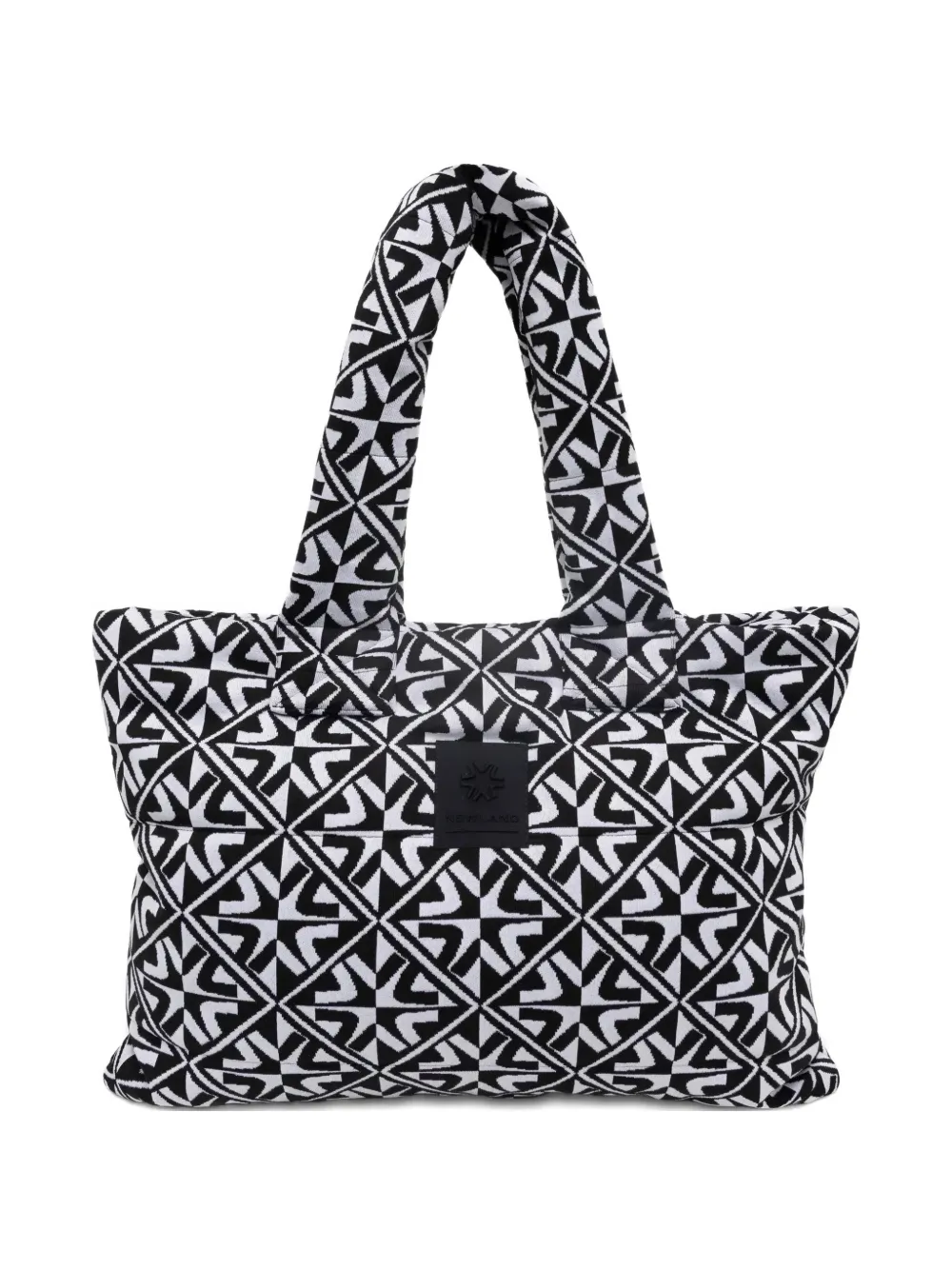 NEWLAND patterned tote bag - Nero
