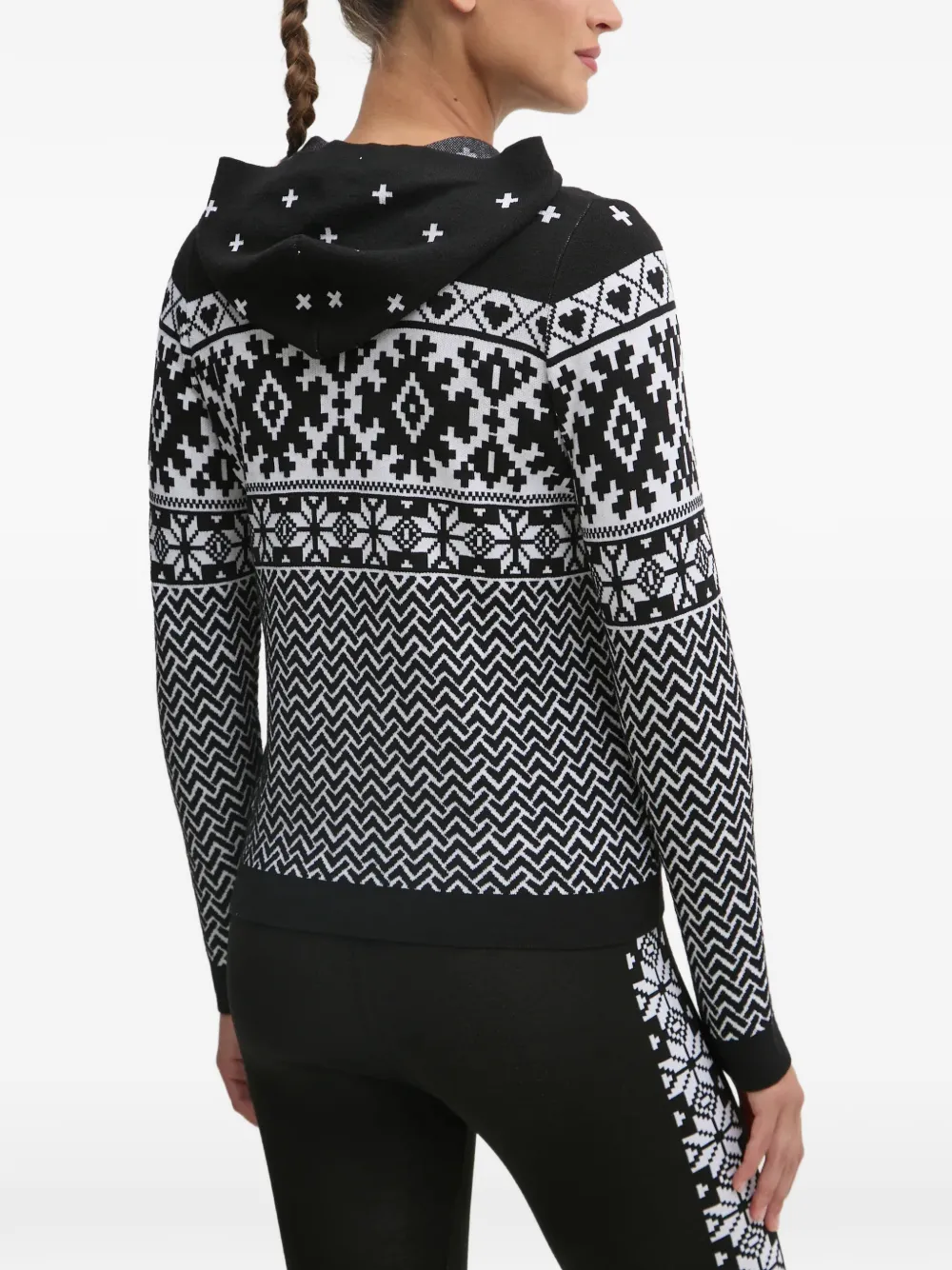  Newland Geometric Hoodie - Black 