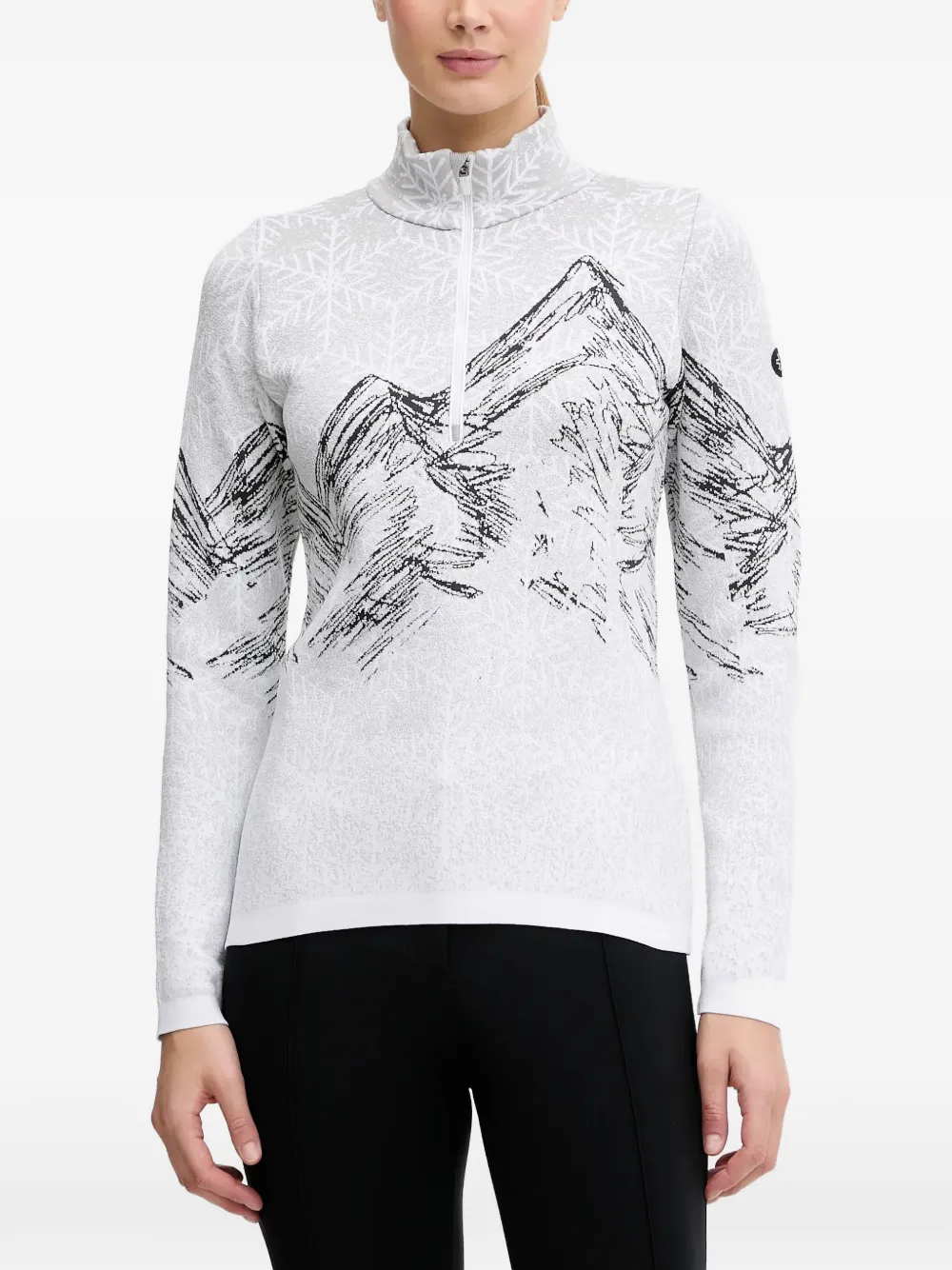 NEWLAND mountain-print sweater - Grigio
