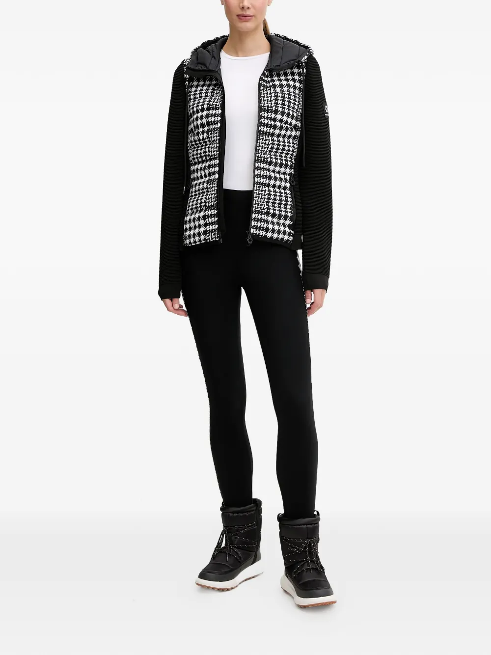 NEWLAND Jack met pied-de-poule print Zwart