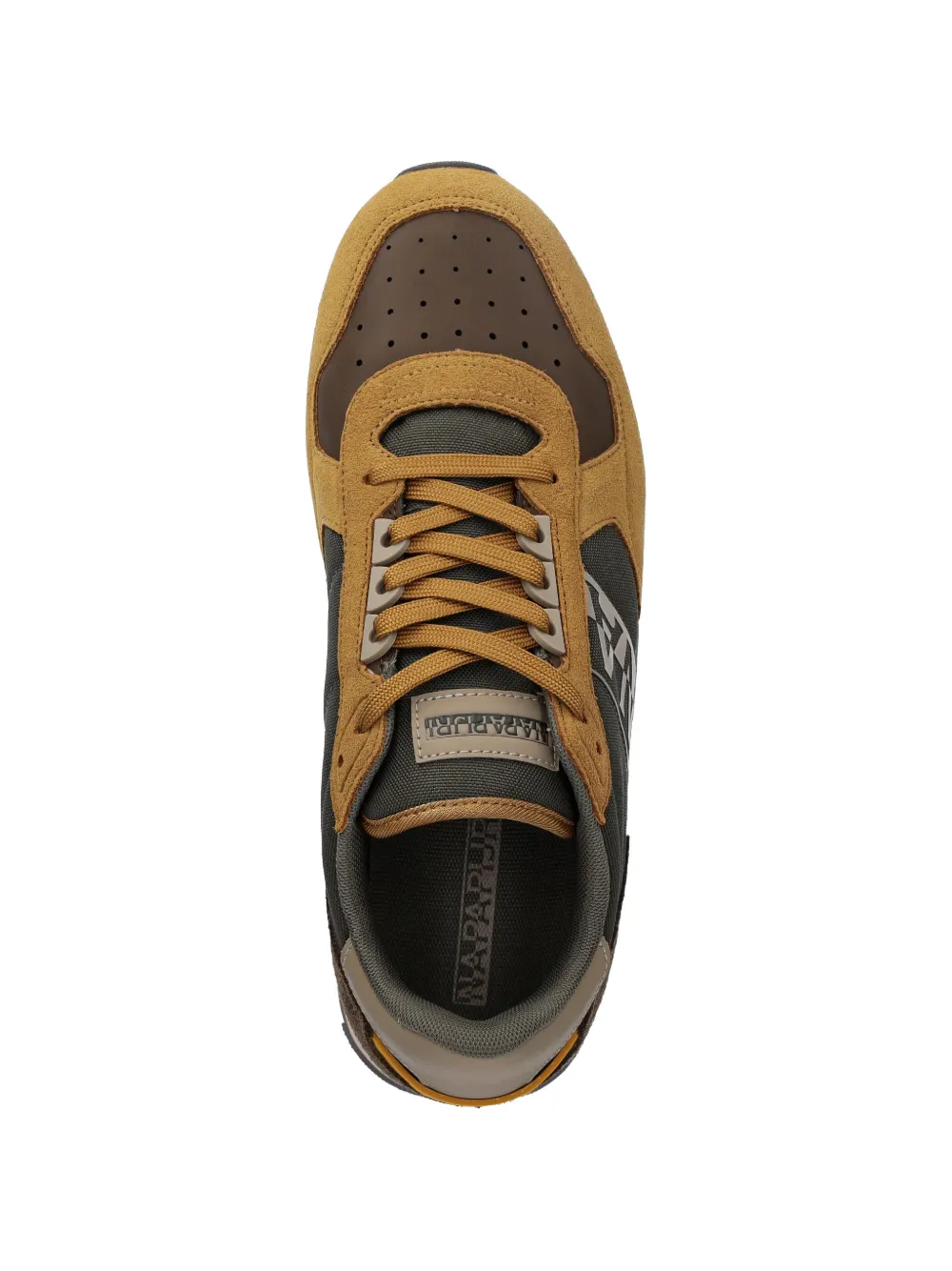 Napapijri Stab sneakers met logo Bruin