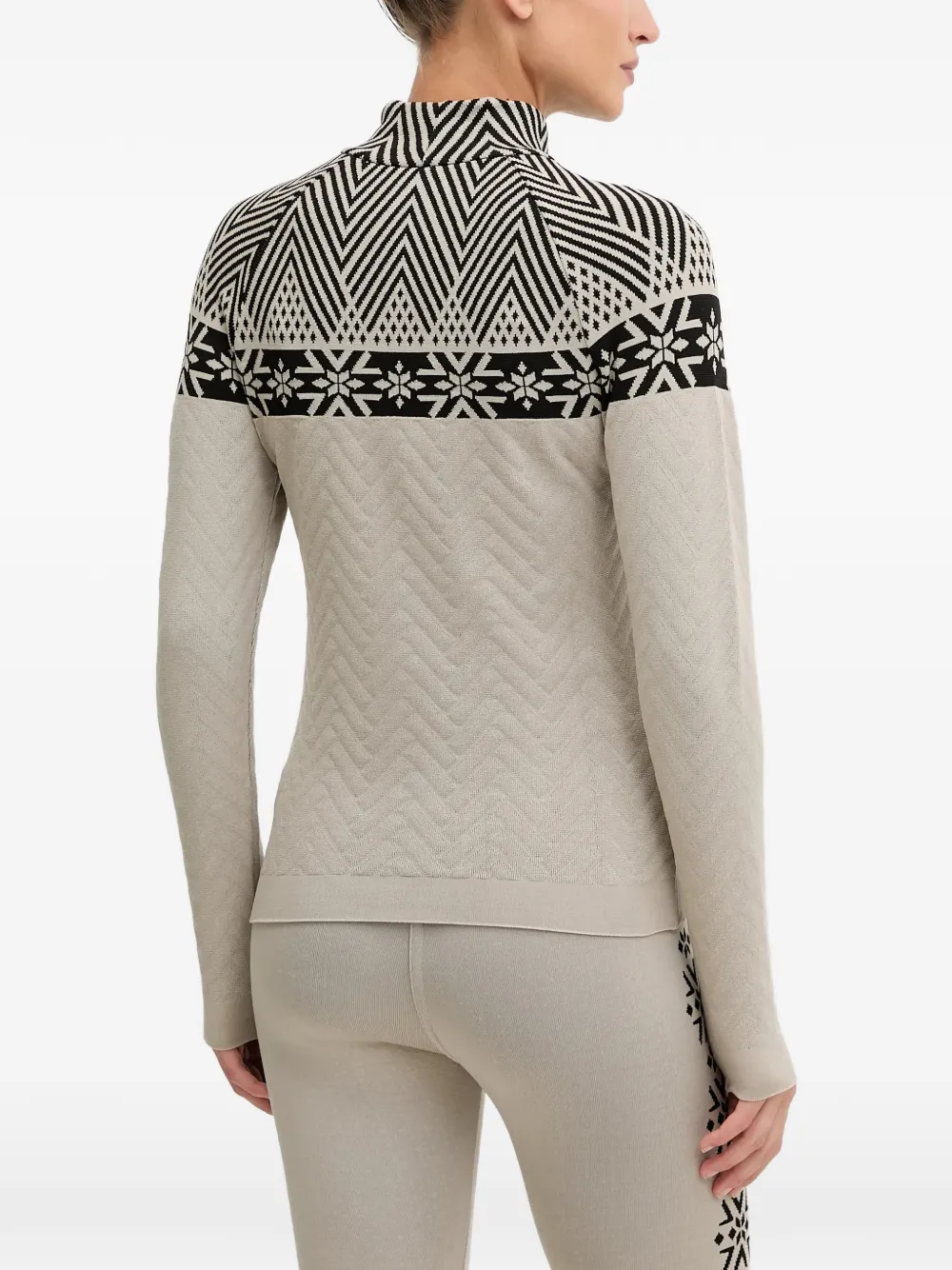  Newland Geometric-patterned Sweater - Neutrals 