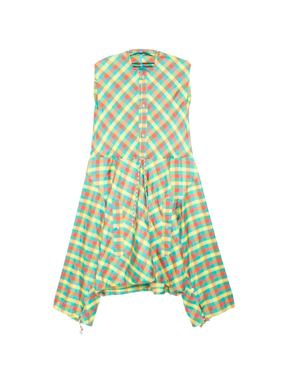 Penultimate Plaid Midi Dress In Green