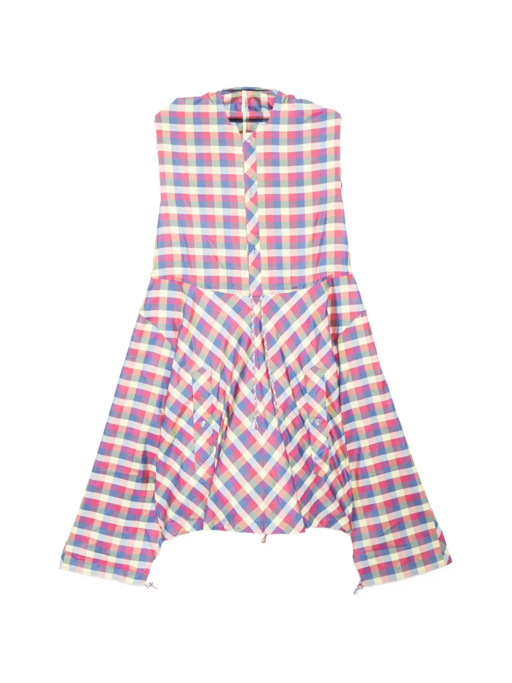 PENULTIMATE plaid midi dress - Rosso