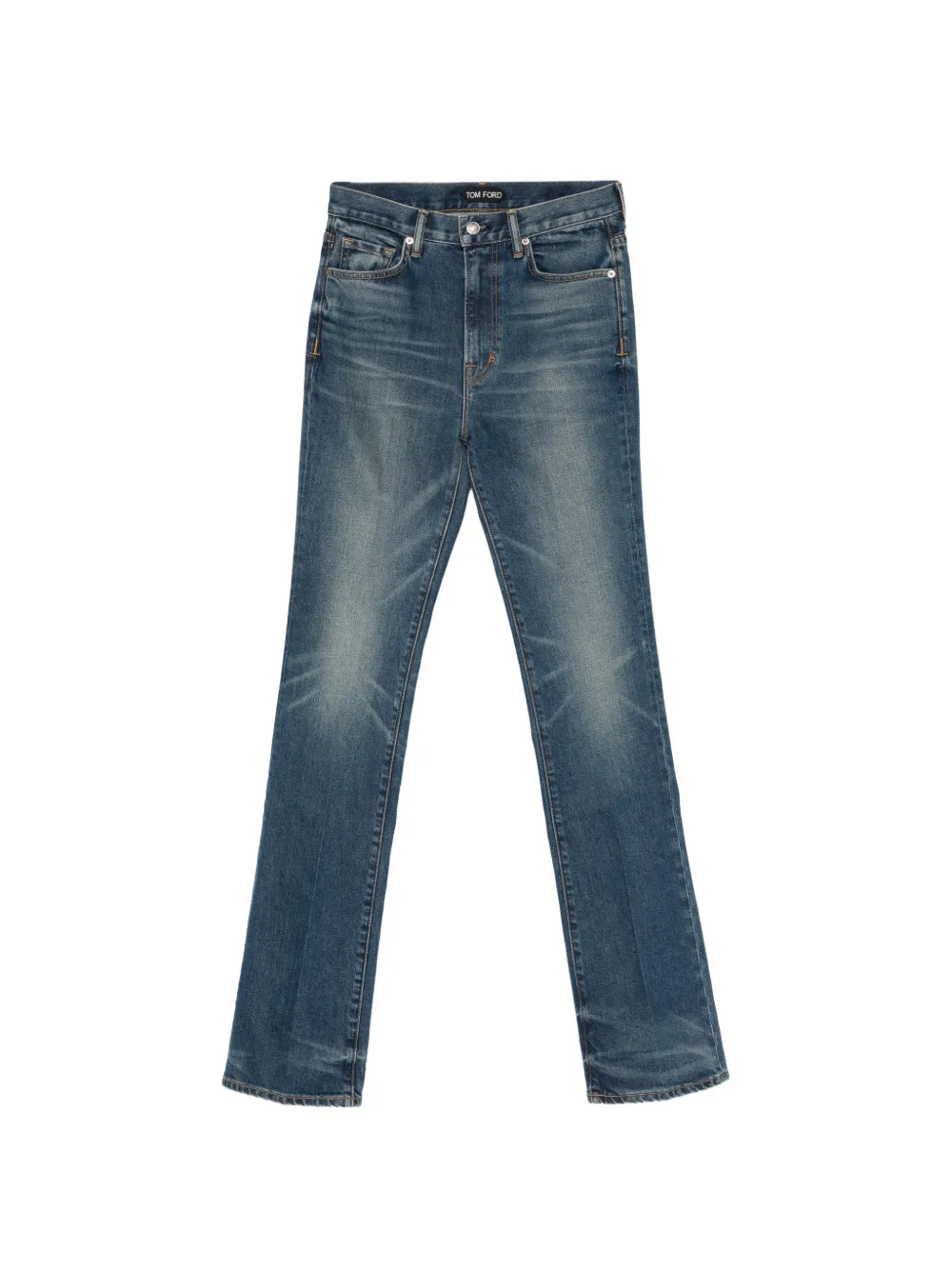 TOM FORD washed indigo trousers - Blu