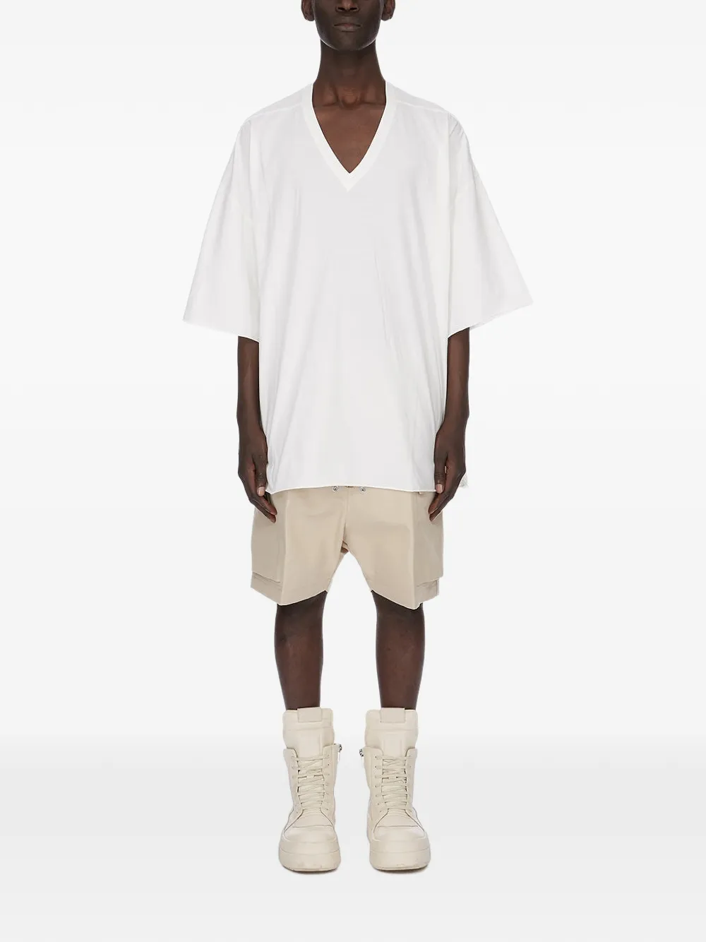 Rick Owens Tommy T-shirt met V-hals Wit