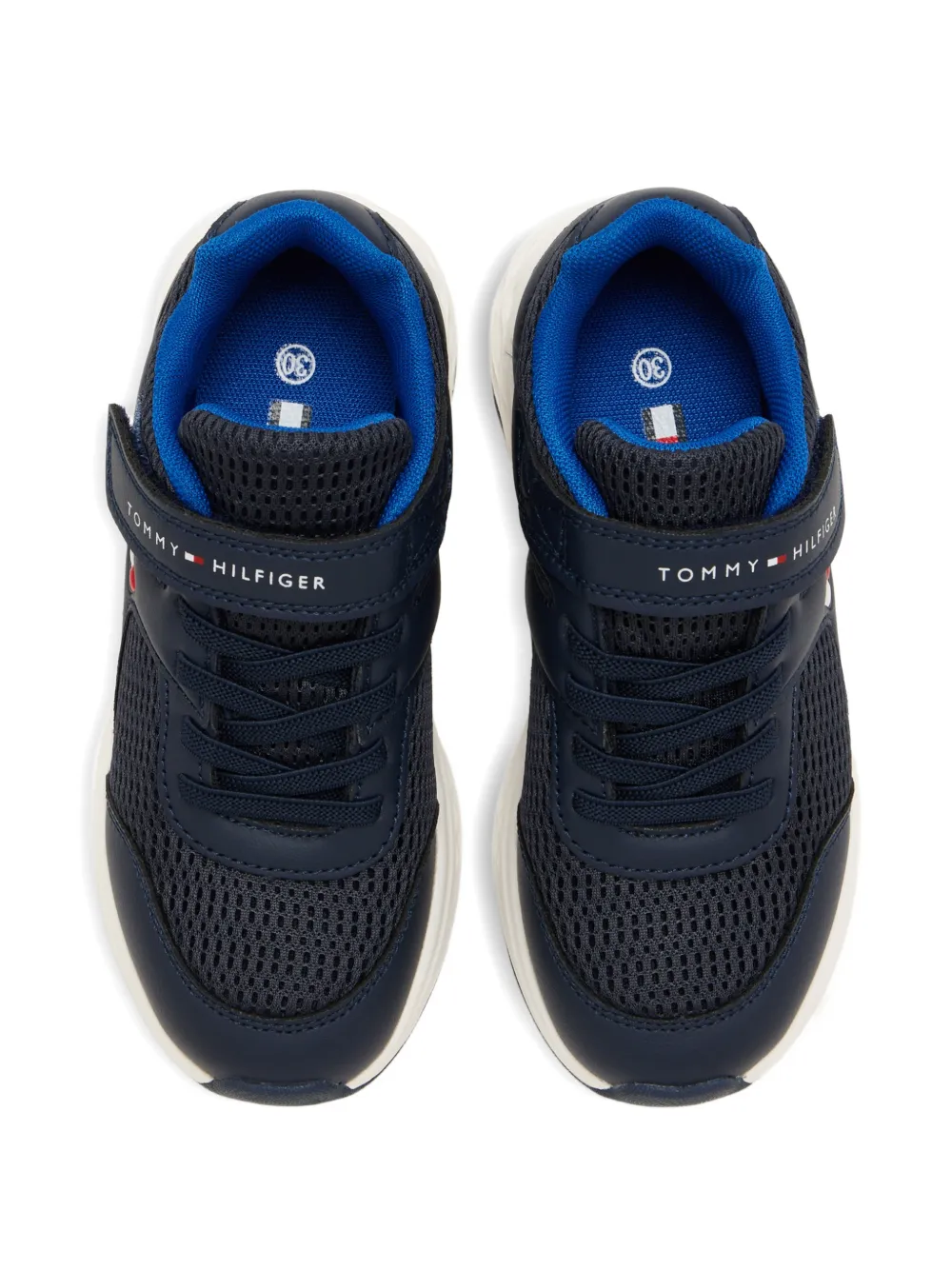 Tommy Hilfiger Junior lace-up sneakers Blauw