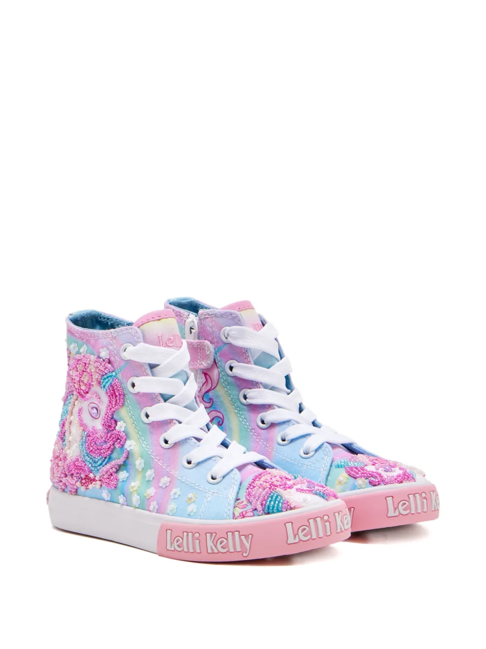 Lelli Kelly unicorn-embellish t sneakers Blauw