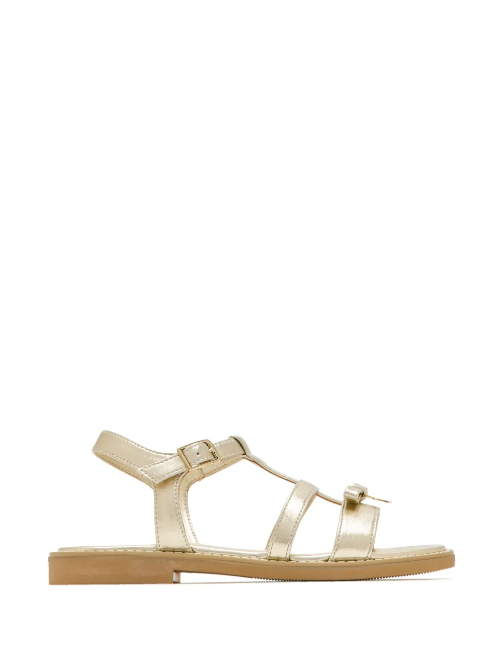 Tommy Hilfiger Junior Sandalen met T-bandje Goud