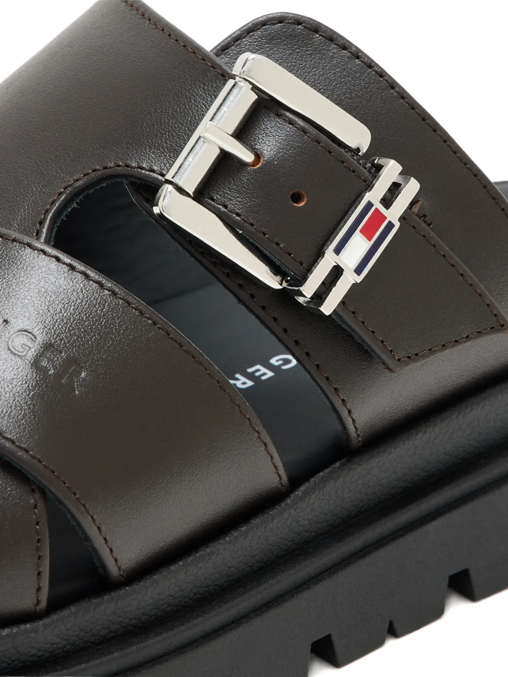 Tommy Hilfiger Junior buckle-strap sandals Bruin