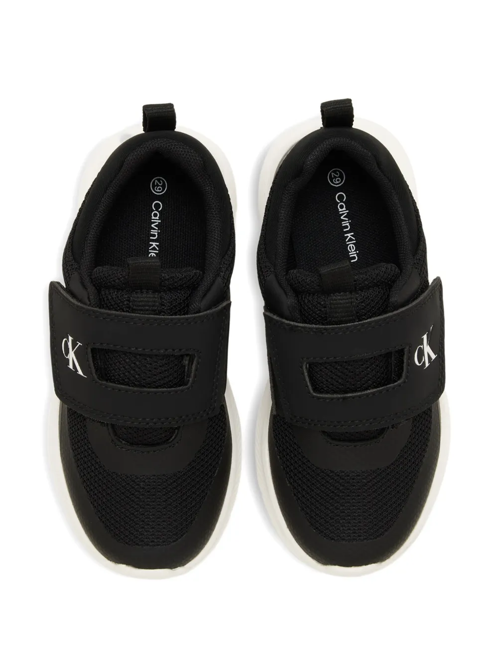 Calvin Klein Kids Sneakers met logoband Zwart