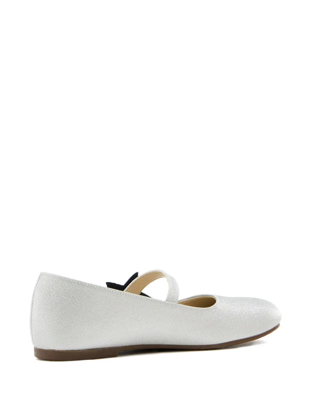 BabyWalker star-embellished ballet flat Zilver