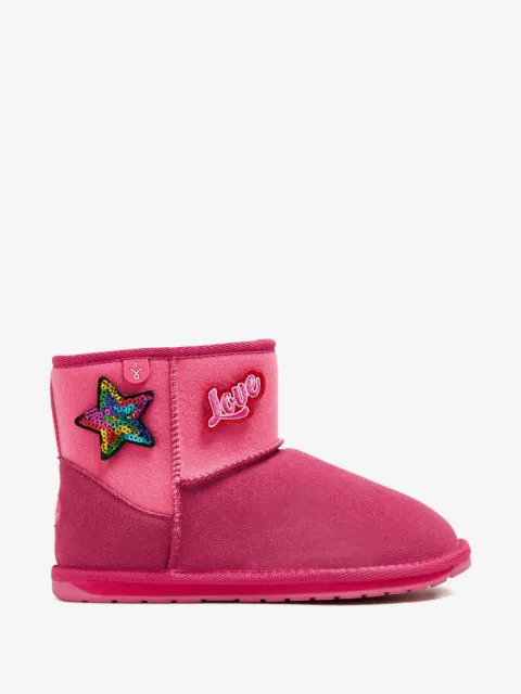 Emu Kids star-detail boots
