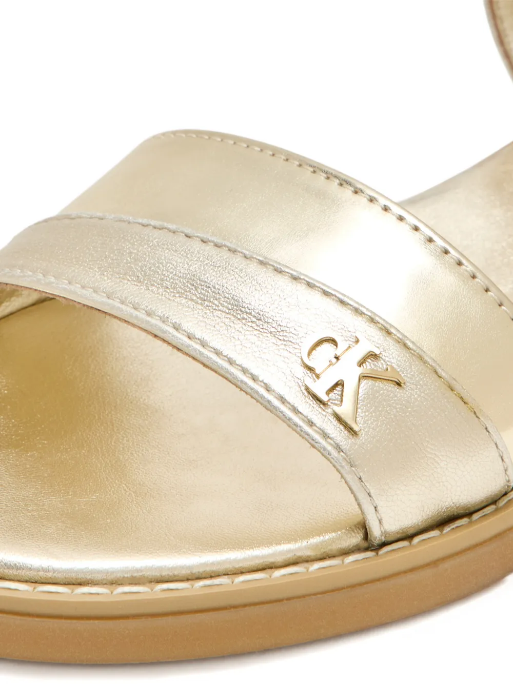 Calvin Klein Kids Sandalen met gesp Goud