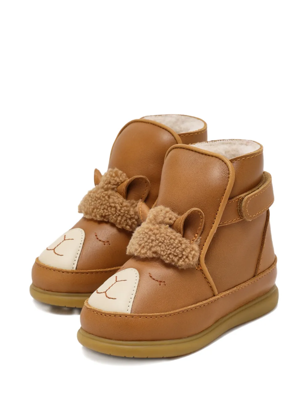 Donsje Laarzen met ronde neus Bruin