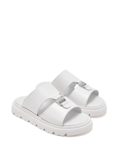 Calvin Klein Kids textured buckle sandals
