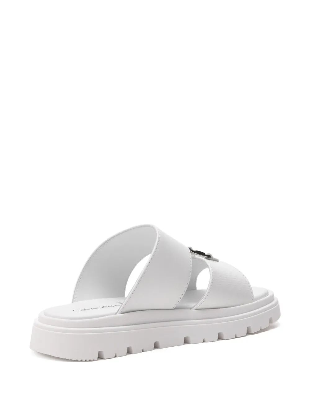 Calvin Klein Kids Sandalen met gesp met textuur Wit