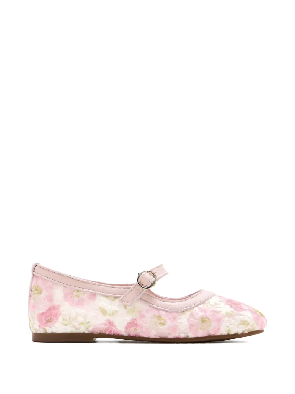 BabyWalker floral-detail ballet flat Roze